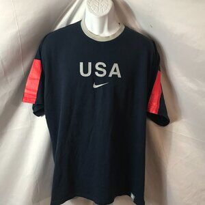 Nike U.S.A. Standard Fit Activewear Athletic Sport Cut Tee Shirt